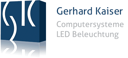Logo GK Computersysteme LED Beleuchtung